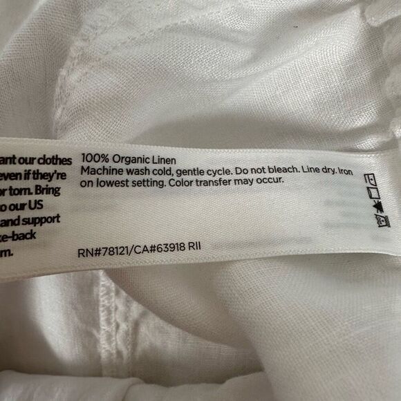 Eileen Fisher White Crop Pants size Medium - Picture 5 of 5